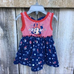 Minnie Mouse Red White & Blue Dress